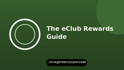 The Olive Garden eClub Rewards Guide